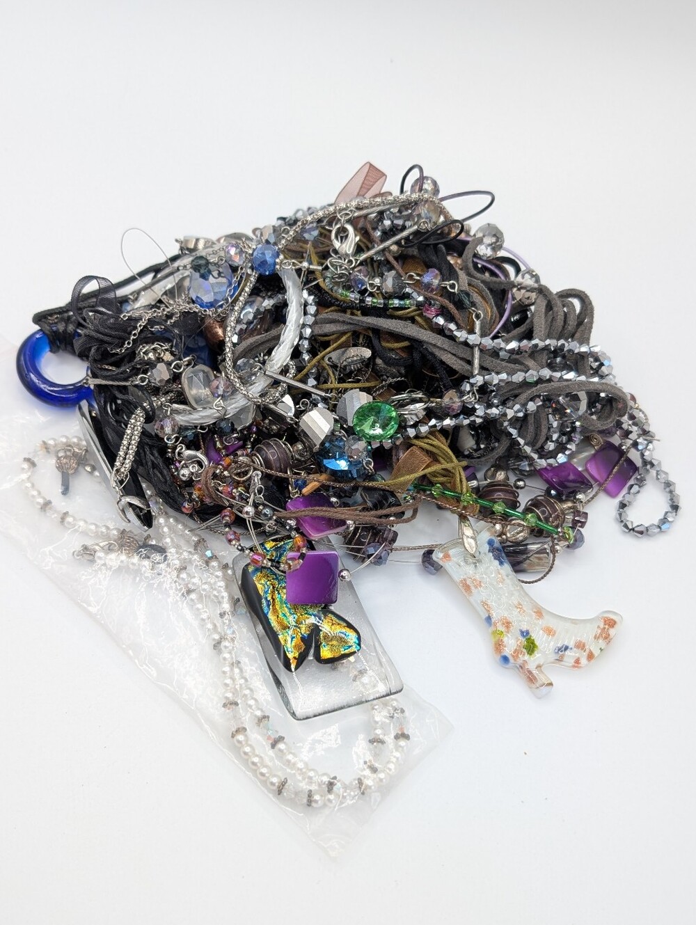 Glass Elements Jewelry Wear and Craft Mix Tangle Lot 1.25lbs